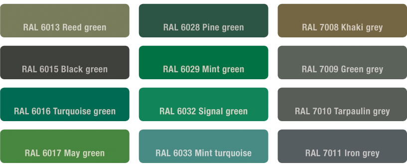 moulded fibregrating colours