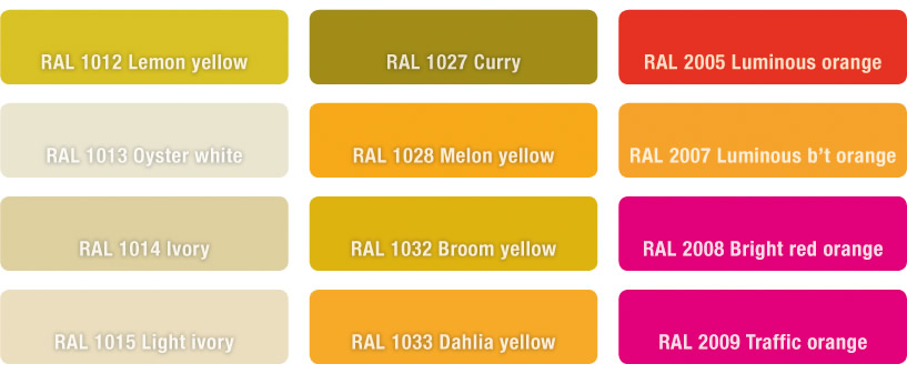 moulded fibregrating colours