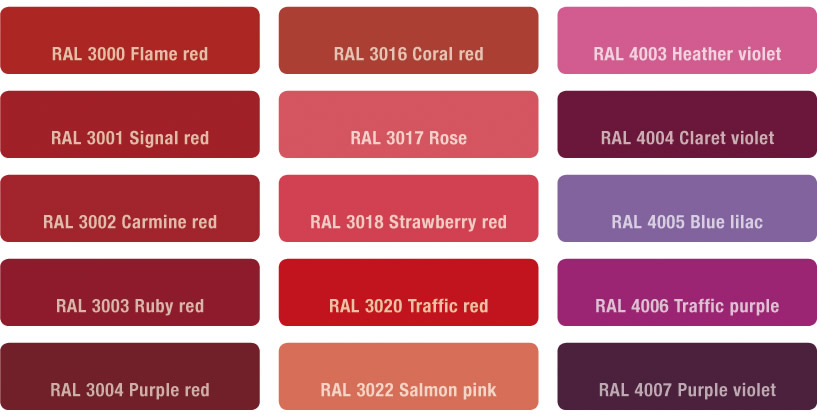 moulded fibregrating colours
