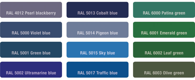 moulded fibregrating colours